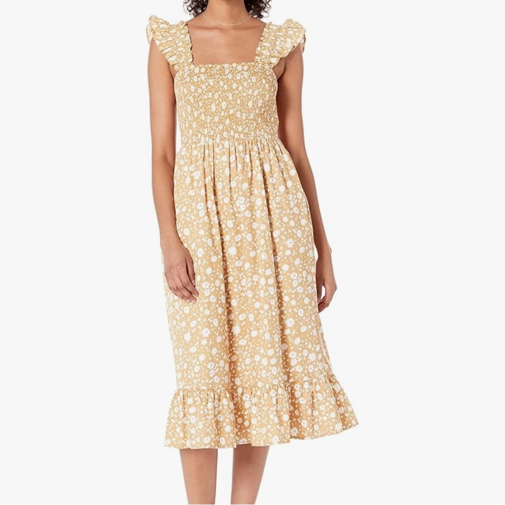The Drop Kimi Dress | Floral Yellow Dress